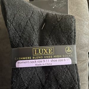 COPY - COPY - Luxe cashmere blend knee high socks